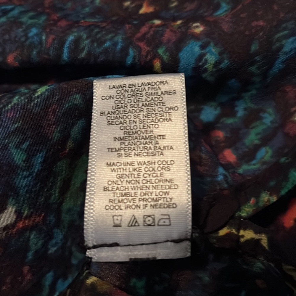 Derek Lam Nightshade Design Button Down Blouse Xs - image 7